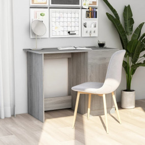 Desk Grey Sonoma Engineered Wood Standard desk size Des...