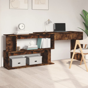 Corner Desk Smoked Oak Engineered wood 78.7 x 19.7 x 29...