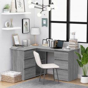 Corner Desk Grey Sonoma Engineered wood Large Corner De...