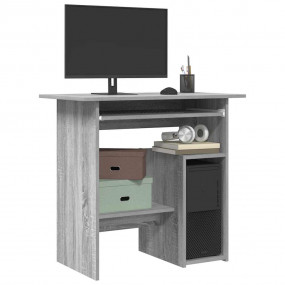 Desk Grey Sonoma Engineered Wood Compact Computer Desk