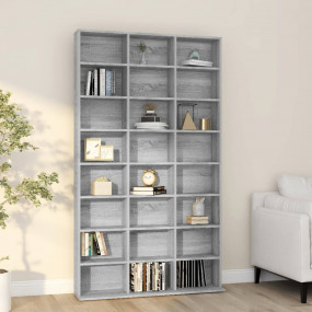 CD Cabinet Grey Sonoma Engineered Wood Large CD Cabinet