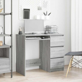 Desk Grey Sonoma Engineered Wood Standard Desk Rectangu...
