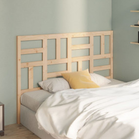 Bed Headboard Natural wood Solid pine wood 61.4 x 1.6 x...