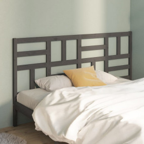 Bed Headboard Grey Solid pinewood Large Durable Bed Hea...