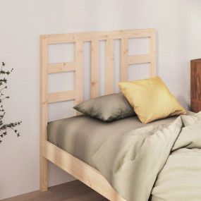 Bed Headboard Natural pine Solid pine wood Standard sin...