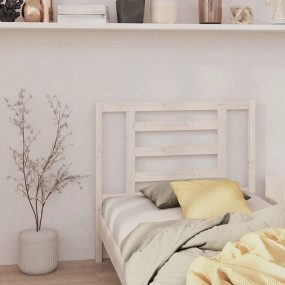 Headboard White Solid pine wood Decorative Inlays Headb...