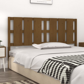 Bed Headboard Honey brown Solid pine wood Standard