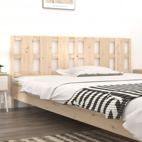 Bed Headboard Natural Wood Solid Pine Wood Standard