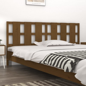Bed Headboard Honey brown Solid pine wood Standard