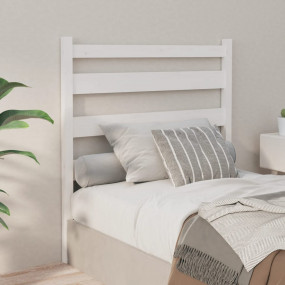 Bed Headboard White Solid Pine Wood Standard Appealing ...