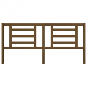 Bed Headboard Honey Brown Solid Pine Wood 81 x 1.6 x 39...