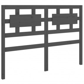 Bed Headboard Grey Solid Pine Wood Standard Fancy Inlay...