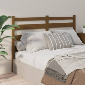 Bed Headboard Honey brown Solid pine wood Large Decorat...
