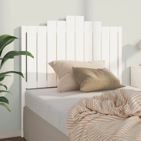 Bed Headboard White Solid pinewood Medium Decorative In...