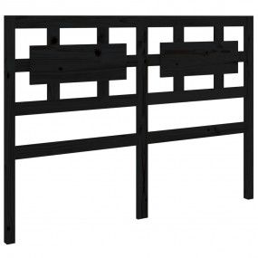 Bed Headboard Black Solid pine wood Queen Decorative In...
