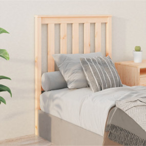 Bed Headboard Natural Wood Solid pine wood 31.9x2.4x39....