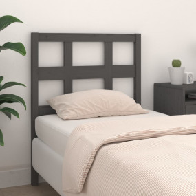 Bed Headboard Grey Solid Pine Wood Bed Headboard Rectan...