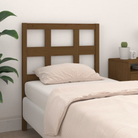 Bed Headboard Honey brown Solid Pine Wood Standard