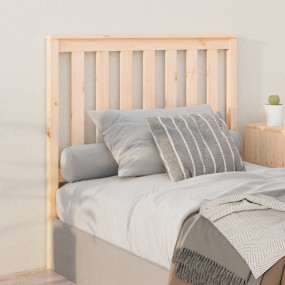 Bed Headboard Light Brown Solid Pine Wood 41.7 x 2.4 x ...