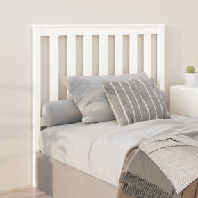 Bed Headboard White Solid Pine Wood Standard Decorative...