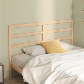 Bed Headboard Natural Pine Solid Pine Wood Medium Styli...