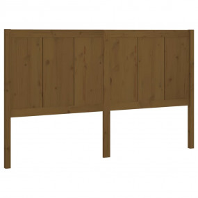Bed Headboard Honey Brown Solid Pine Wood 81 x 1.6 x 39...