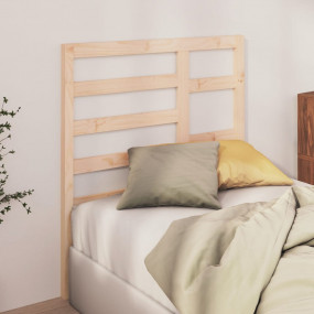 Bed Headboard Natural Wood Solid Untreated Pine Wood St...
