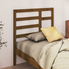 Bed Headboard Honey brown Solid pine wood Single/Double...