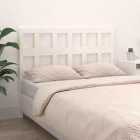 Bed Headboard White Solid Pine Wood 73.0 in x 39.4 in