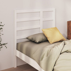 Bed Headboard White Solid pine wood Standard Durable