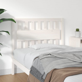 Bed Headboard White Solid pine wood Standard Decorative...