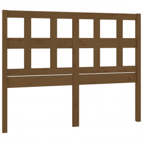 Bed Headboard Honey Brown Solid Pine Wood Standard