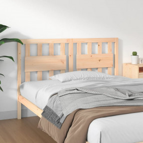 Bed Headboard Rectangular Rustic Pine Wood Headboard