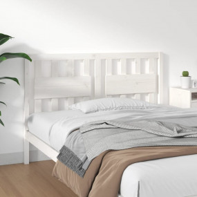 Bed Headboard White Solid pine wood For double bed Dura...