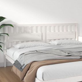 Bed Headboard White Solid pine wood 80.9 in wide