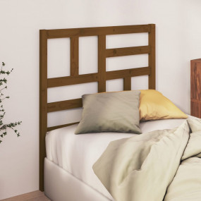 Bed Headboard Honey Brown Solid pine wood Standard