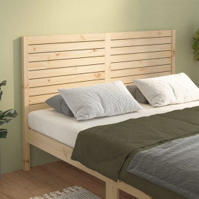 Bed Headboard Natural Wood Solid Pine Wood 49.6 x 1.6 x...