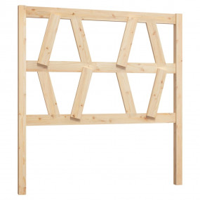 Bed Headboard Natural wood Pinewood 37.8 x 1.6 x 39.4 i...
