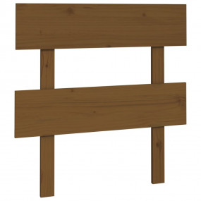 Bed Headboard Honey Brown Solid Pine Wood 30.9x1.2x31.9...