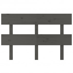 Bed Headboard Grey Solid Pine Wood 56.7 x 1.2 x 31.9 in