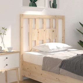 Headboard Pine Solid Pine Wood 41.7 x 1.6 x 39.4 in