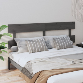 Bed Headboard Grey Solid pine wood Full Size Decorative...
