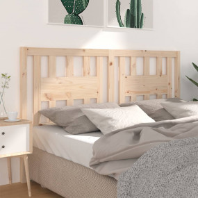 Headboard Natural wood Solid pine wood 55.5 x 1.6 x 39....
