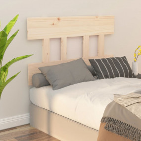 Bed Headboard Pine Solid pine wood 36.8x1.2x31.9 in