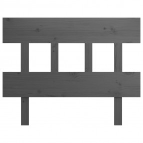 Bed Headboard Grey Solid Pine Wood Standard Attractive ...