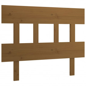 Bed Headboard Honey brown Solid pine wood Mid-size Dura...