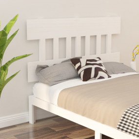 Bed Headboard White Solid Pine Wood Standard King Size