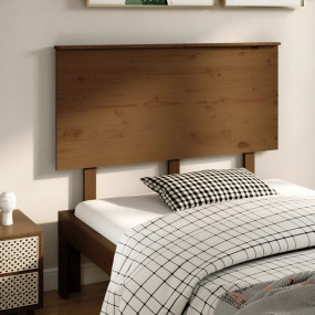 Bed Headboard Honey brown Solid pine wood Standard