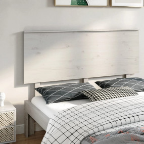 Bed Headboard White Solid pine wood Standard Durable