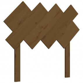 Bed Headboard Honey Brown Solid Pine Wood 36.2 x 1.2 x ...